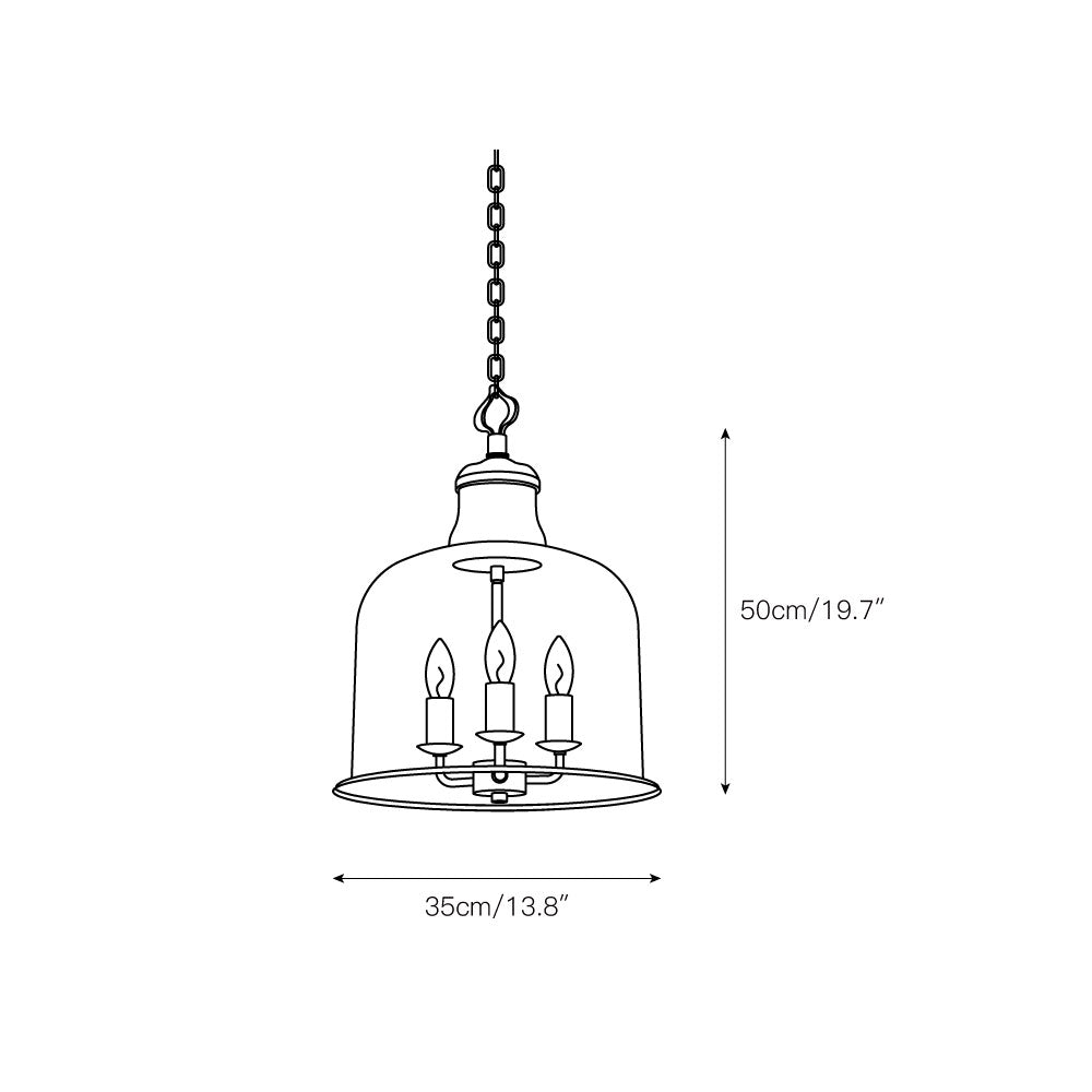 Lámpara colgante farol Farolina en una cocina clásica – imagen 5