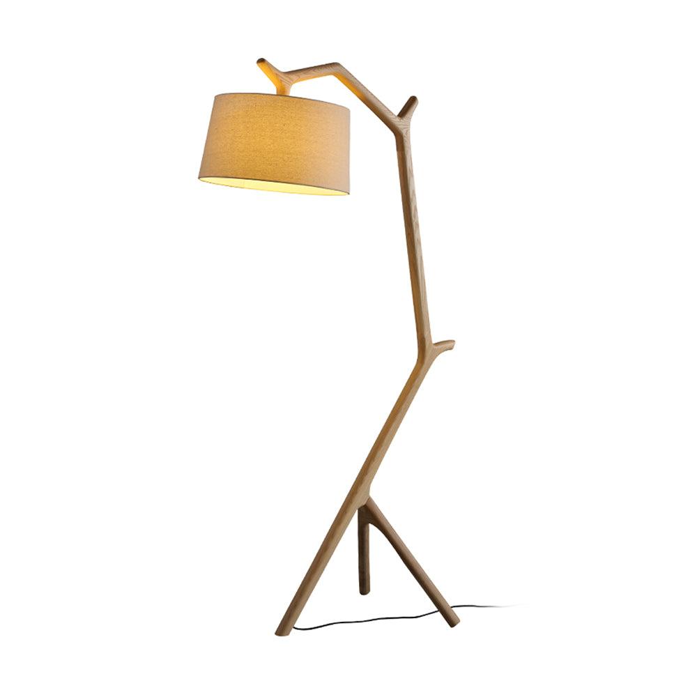 Lámpara de pie de madera en forma de rama Silvela – vista principal
