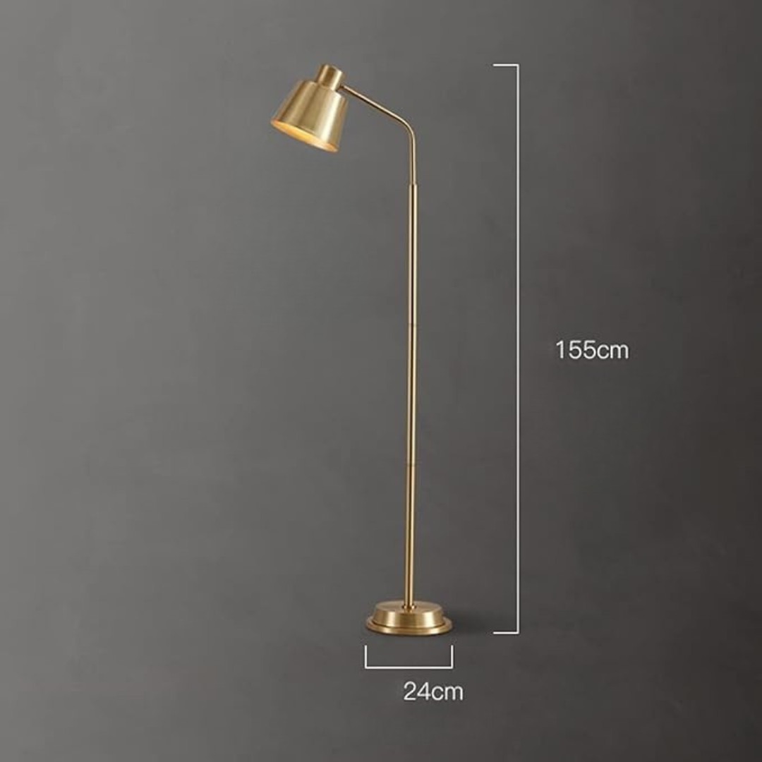 Avylo - Lámpara de Pie de Bronce con Diseño Moderno y Elegante – Iluminación LED para Interiores