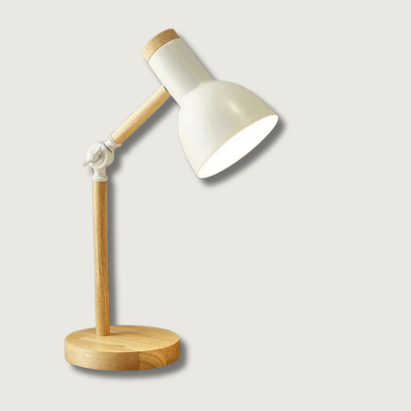 LuzValka - Lámpara de Mesa Escandinava en Madera Natural