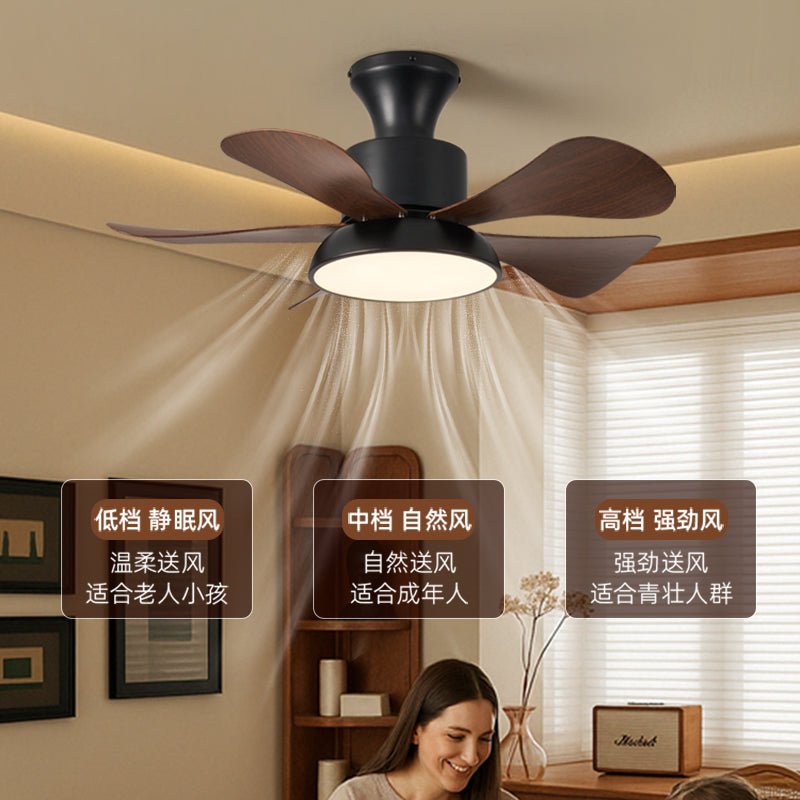 Ventilador de techo con luz Avela en un dormitorio moderno – imagen 8