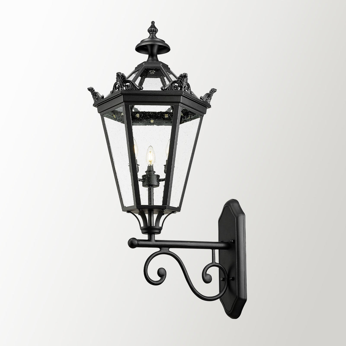 Farol de pared exterior Lucerno – vista principal