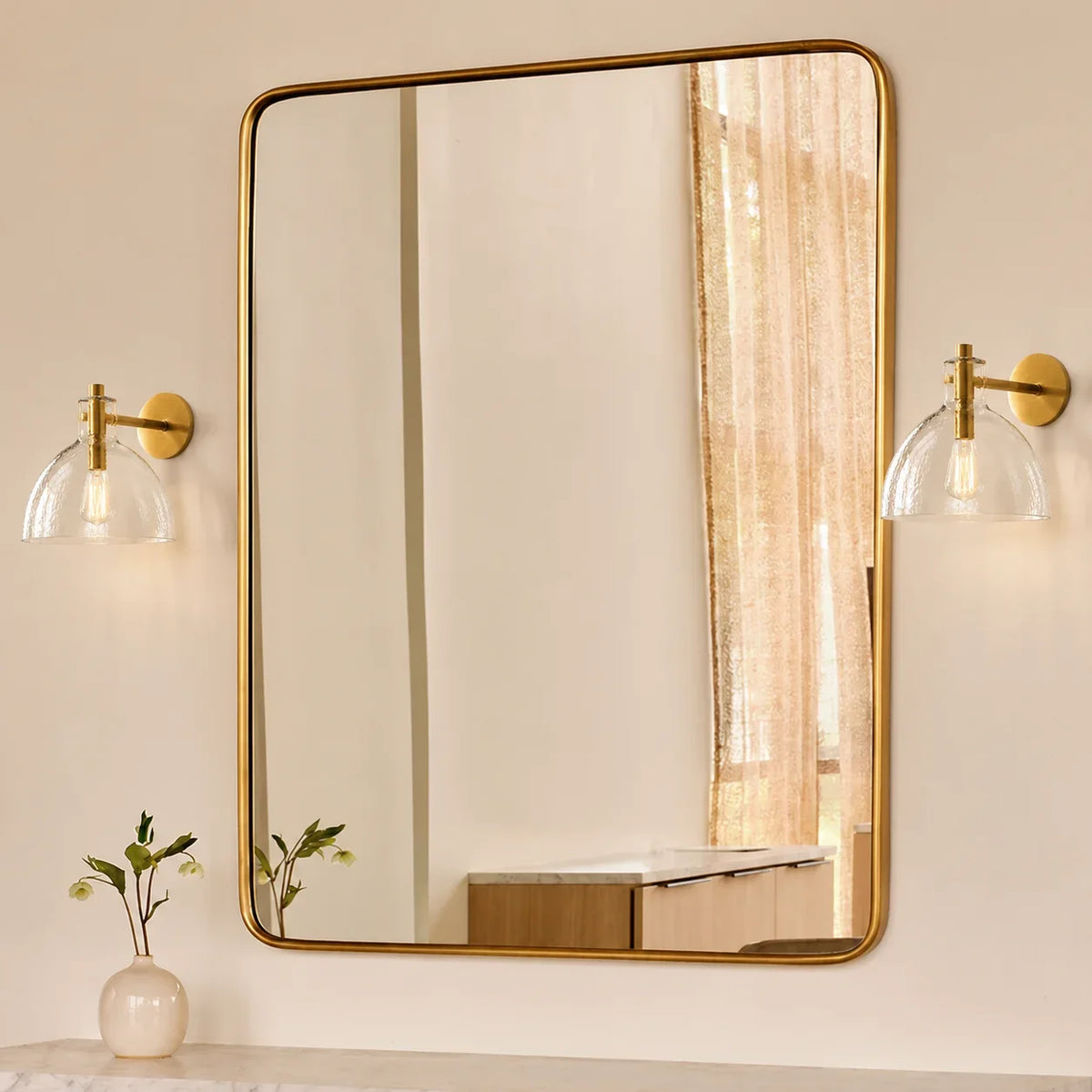 Aplique de pared de cristal soplado Niebla en un baño cálido – imagen 10