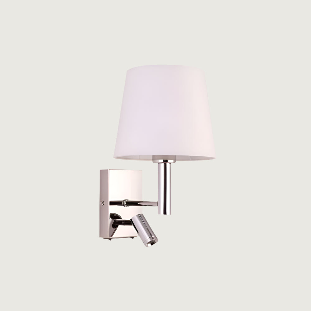 Astroclaro Vianne: Aplique de Pared Decorativo para Interiores de Metal y Vidrio