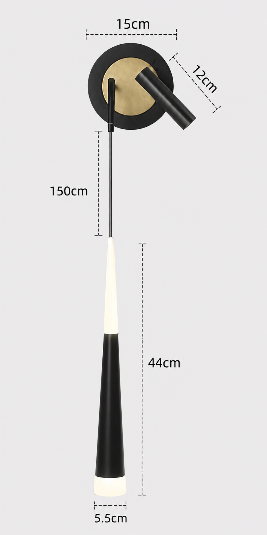 Zivaro - Lámpara de Pared Moderna con Diseño Escandinavo y Luz LED Regulable - Apliques de Pared Elegantes y Funcionales