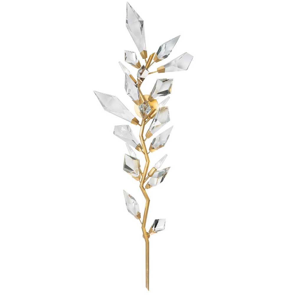 Aplique de pared Urama con hojas de cristal – vista principal