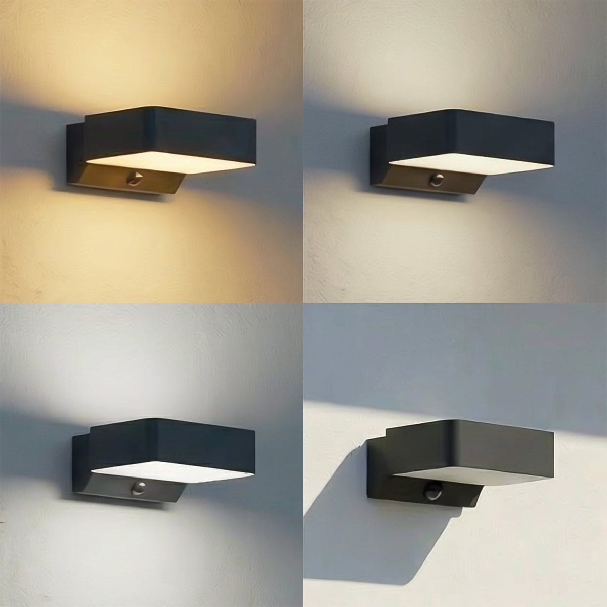 Aplique de pared exterior LED Vigenta con sensor – los tres tonos de luz disponibles