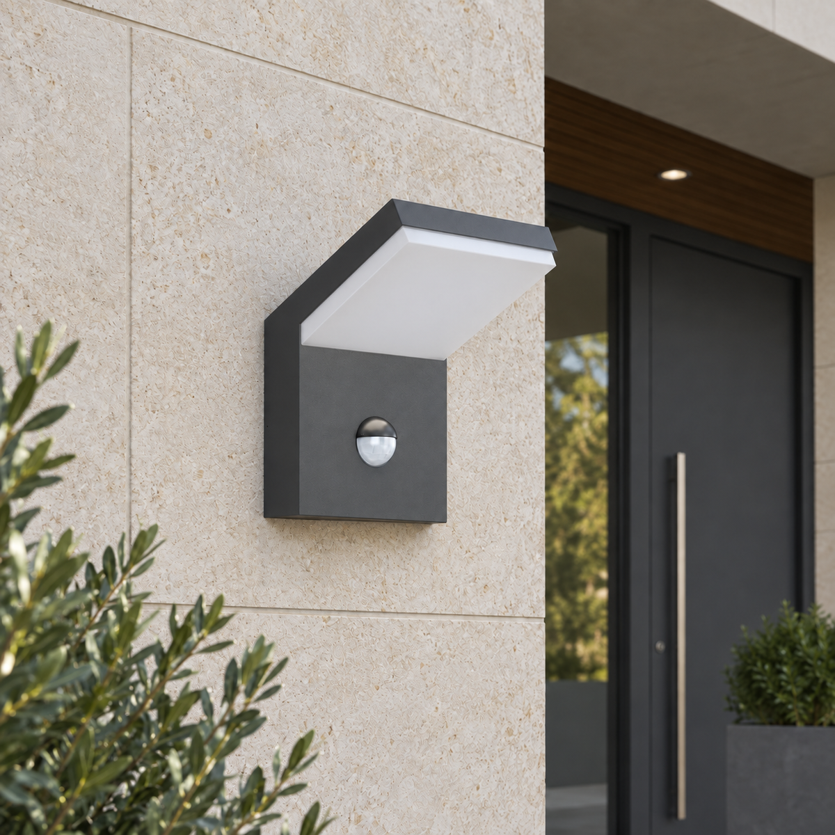 Aplique de pared exterior Oguarda – apagado de día