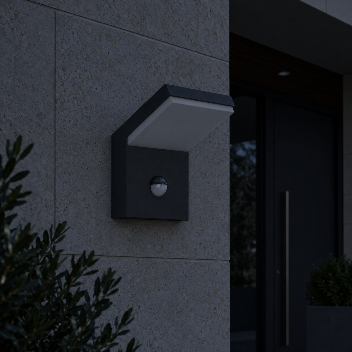 Aplique de pared exterior Oguarda – apagado de noche