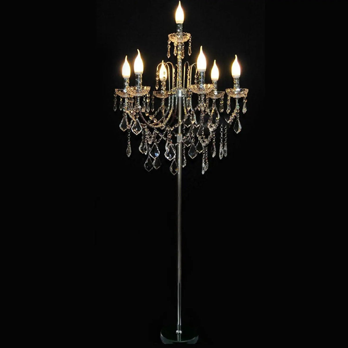 Lámpara de pie candelabro de cristal Bricela – vista principal
