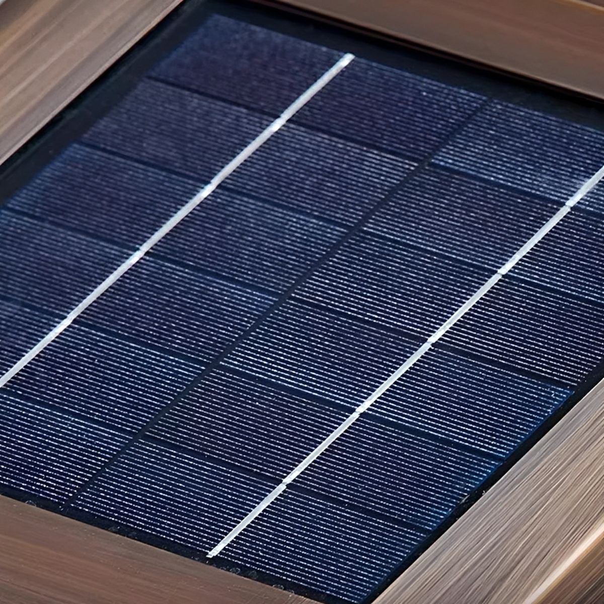 Lámpara de pilar exterior Otilda – detalle del panel solar