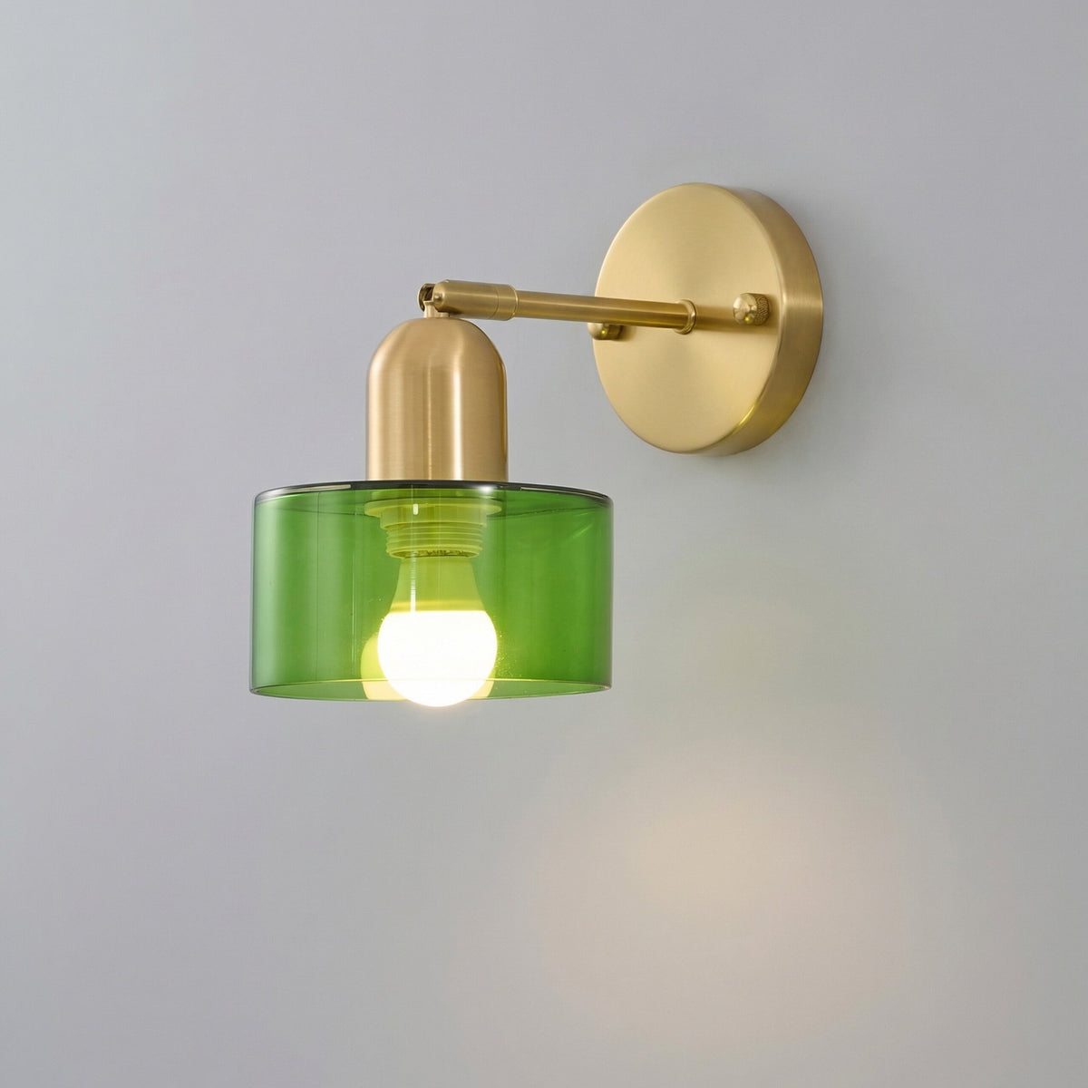Aplique de pared de cristal Cobalta – cristal verde transparente