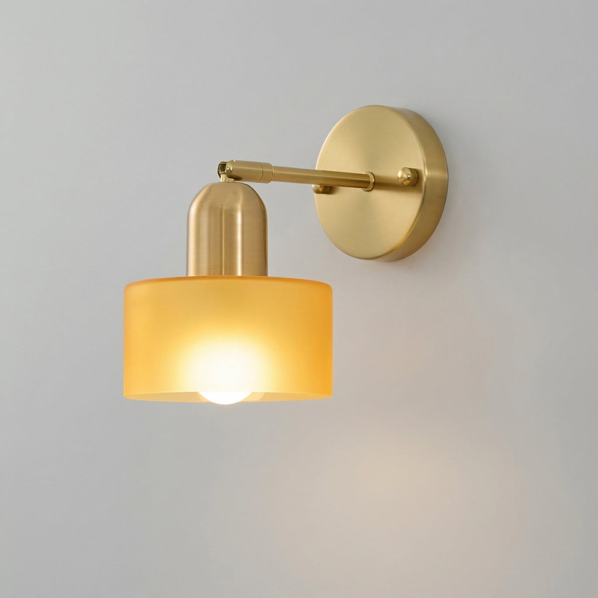 Aplique de pared de cristal Cobalta – cristal naranja
