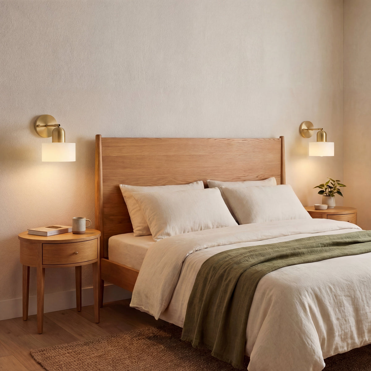 Aplique de pared de cristal Cobalta – cristal blanco