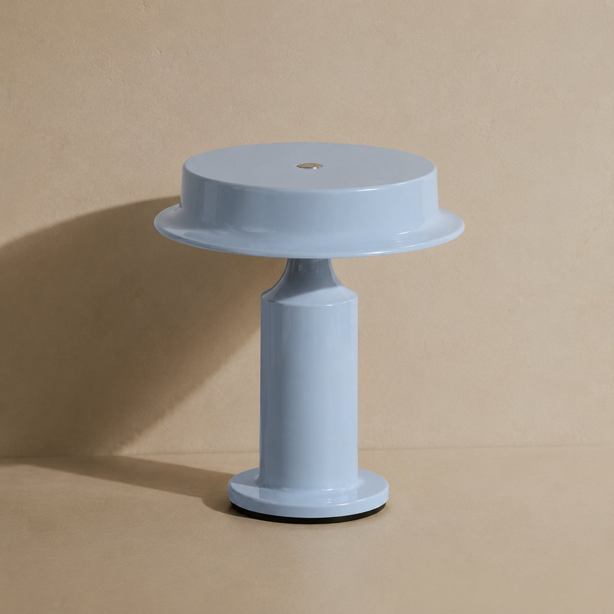 Gorrela - Lámpara de Mesa LED Recargable con Pantalla en Forma de Sombrero