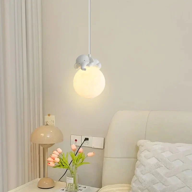 LuzLunita - Lámpara Colgante Infantil con Animales Adorables