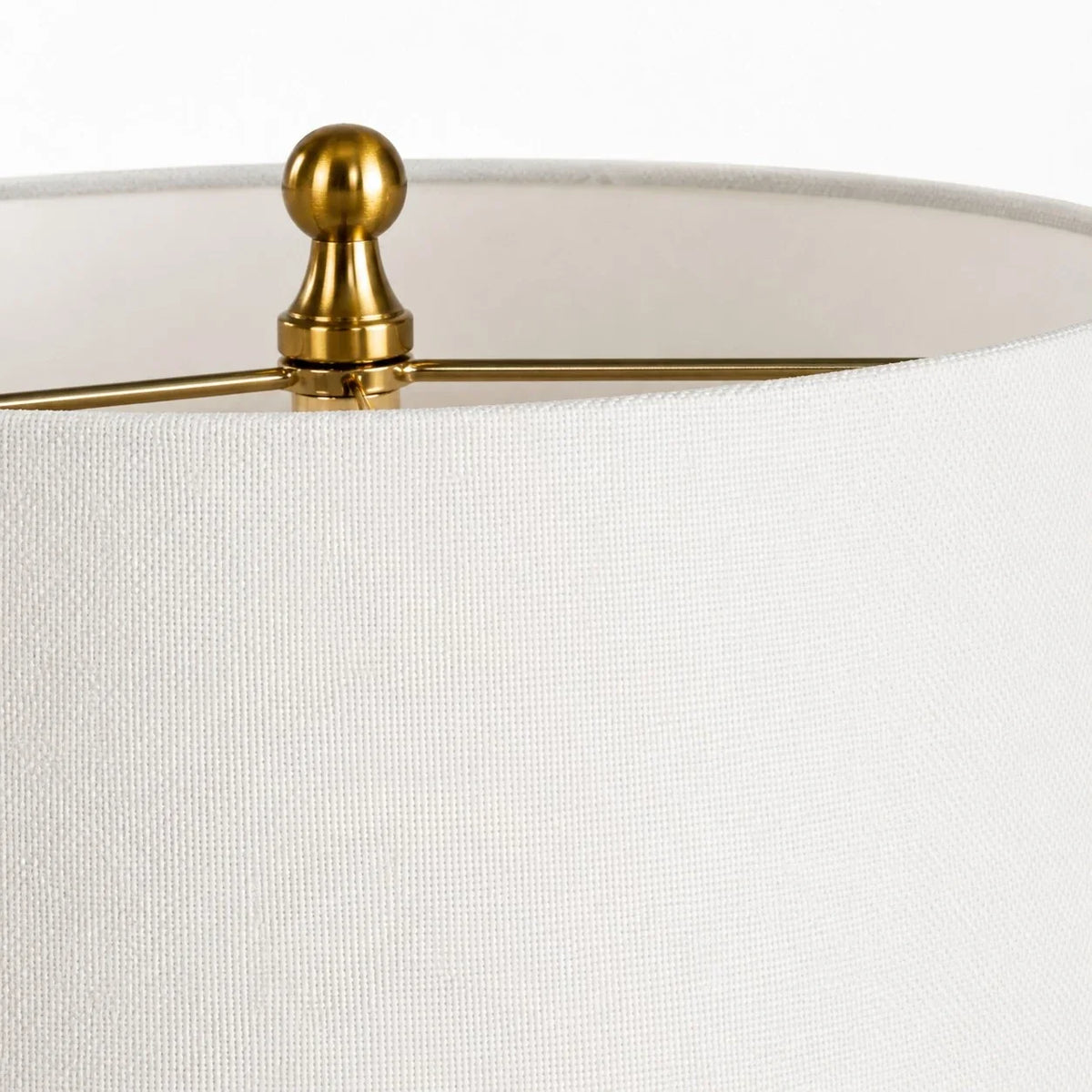 Lámpara de mesa de cerámica floral Rosilda – detalle del remate de la pantalla