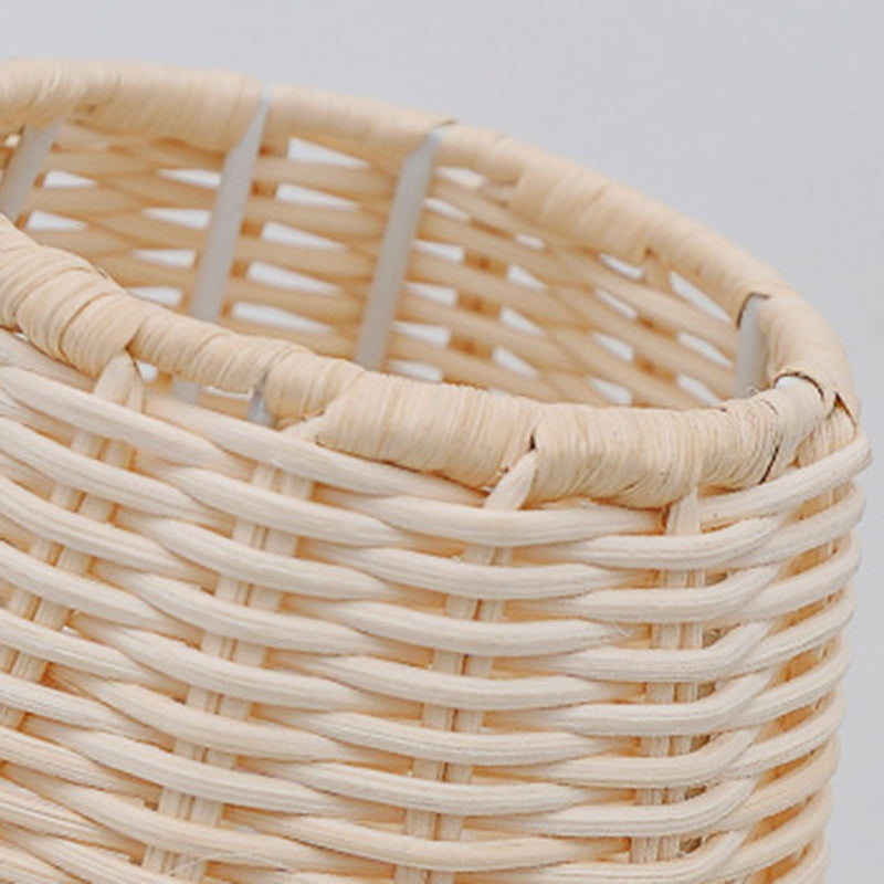 Lámpara de mesa de ratán Tejina – detalle del ratán tejido