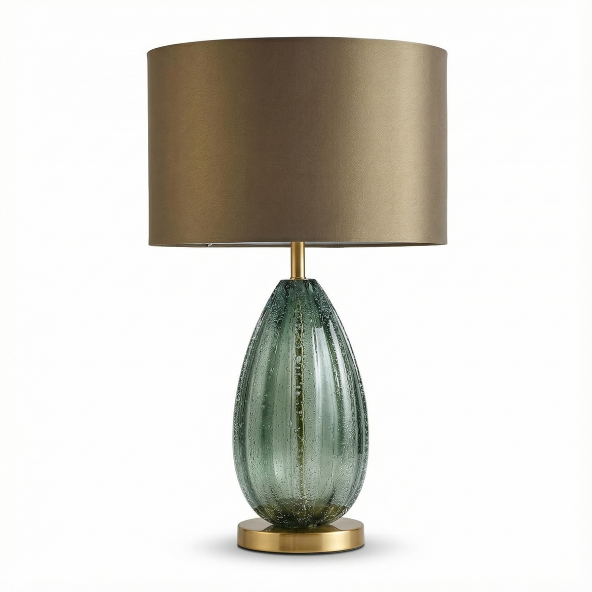 Lámpara de mesa de cristal verde Kovira – vista principal