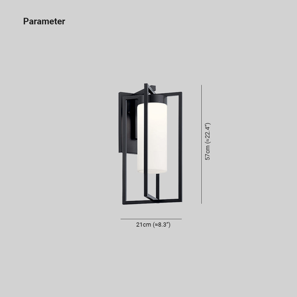Aplique de pared exterior Ontara – medidas 21 × 57 cm