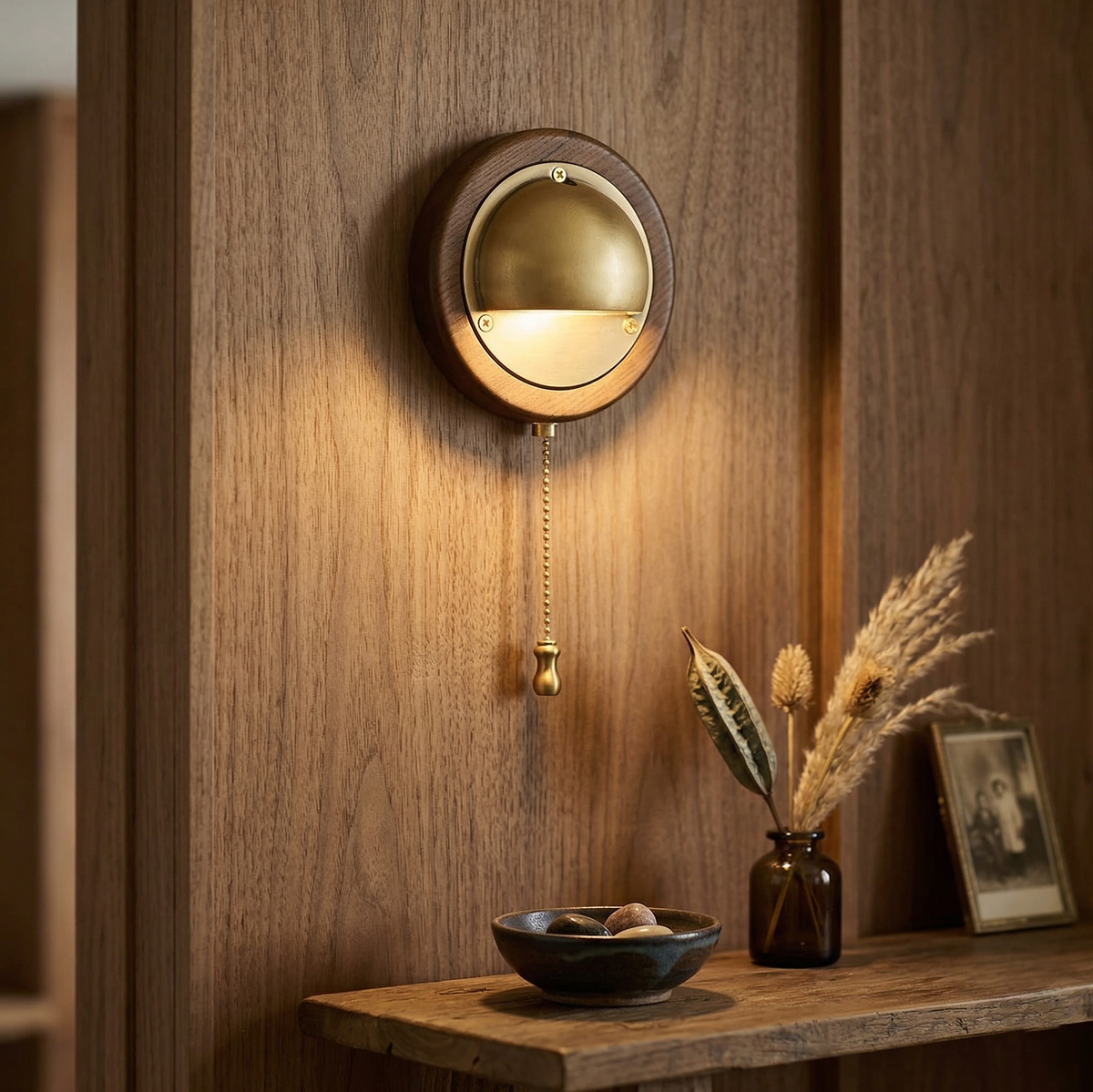 Aplique de pared de madera Fresna en un rincón de lectura – imagen 5