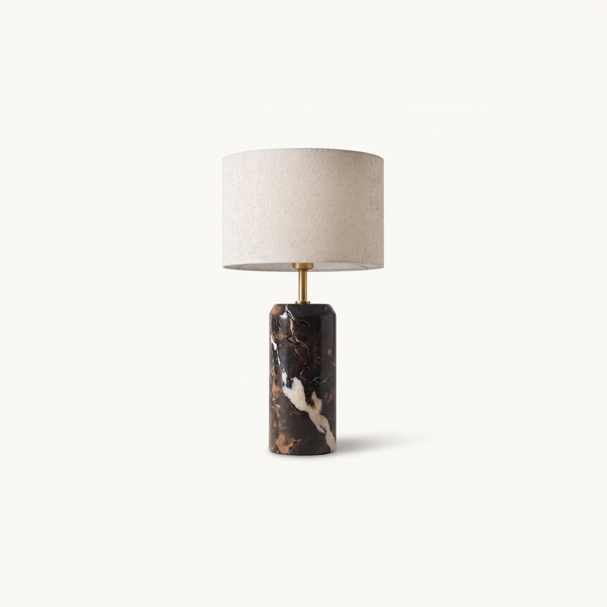 Lámpara de mesa de mármol con pantalla de tela Gramina – vista principal