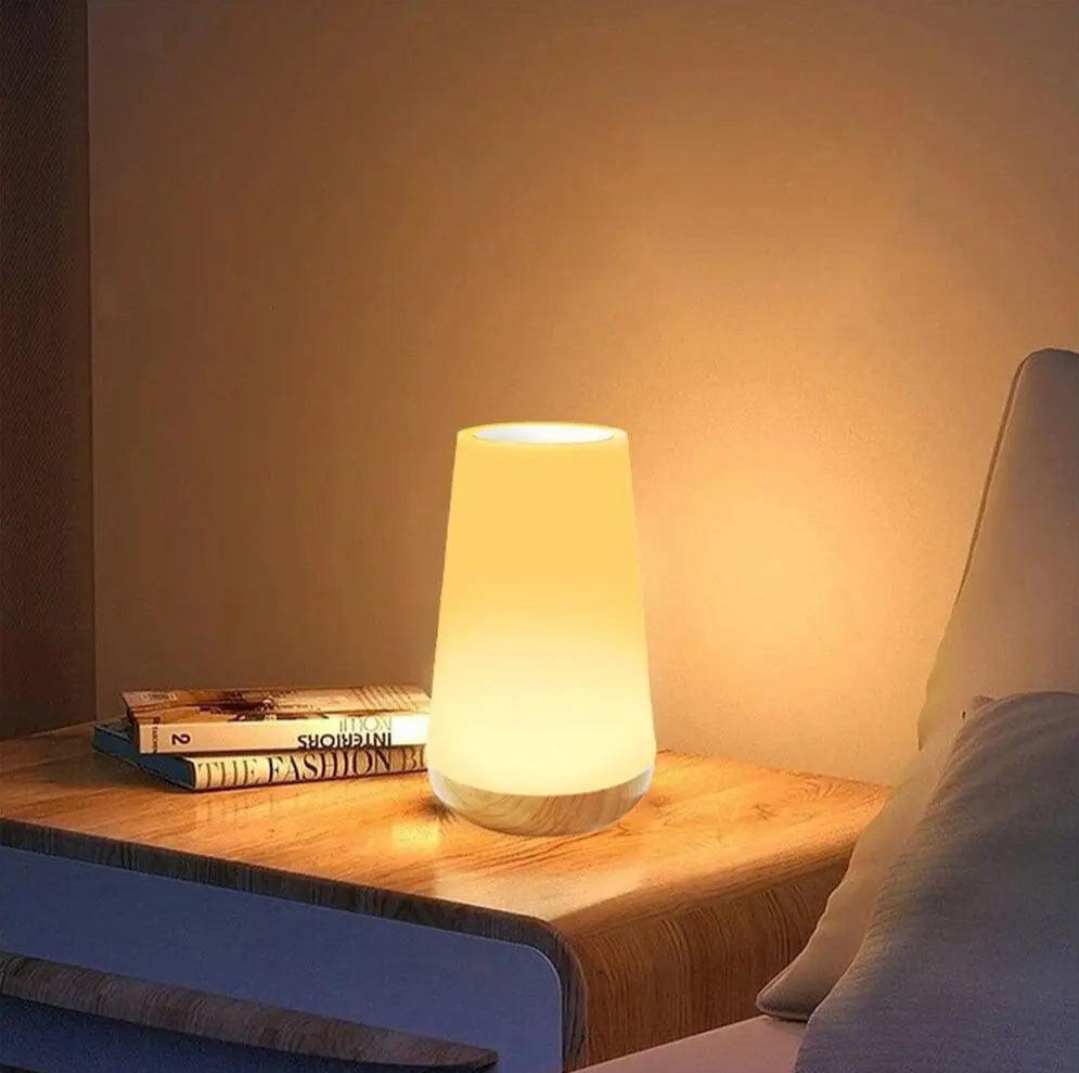 LumiToque - Lámpara LED Portátil con Control Táctil Multicolor Astroclaro