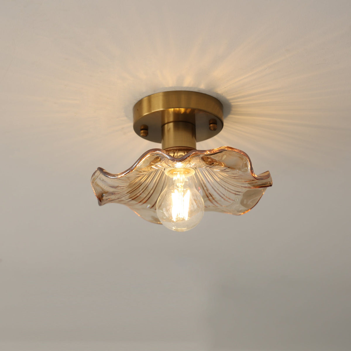 Plafón LED de cristal Jazmira – vista principal