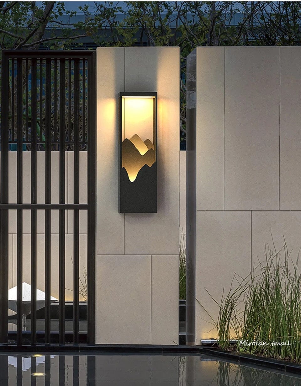 Aplique de pared exterior Negala en una fachada moderna – imagen 8