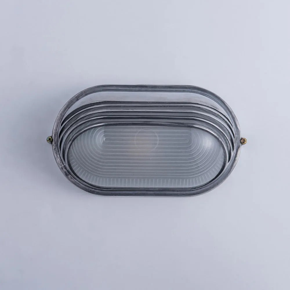 Aplique de pared exterior Marinel – modelo ovalado con lamas