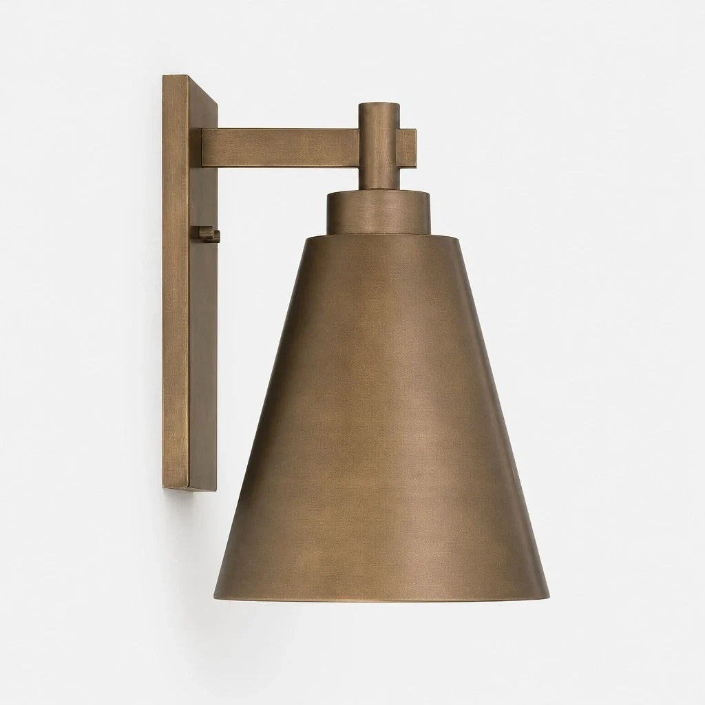 Aplique de pared exterior Jodela – bronce envejecido de perfil