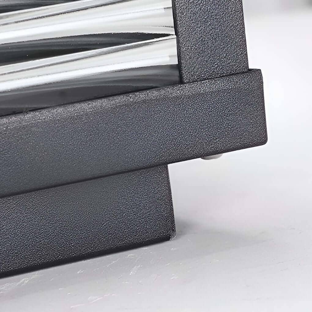 Lámpara de pilar exterior Jondela – detalle de la base de aluminio
