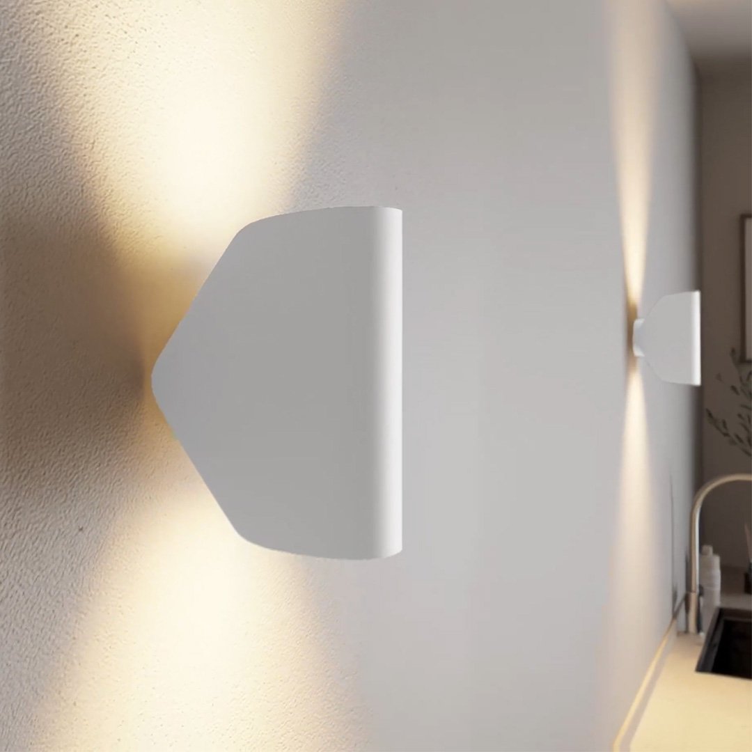 Aplique de pared orientable Jovira – blanco de cerca