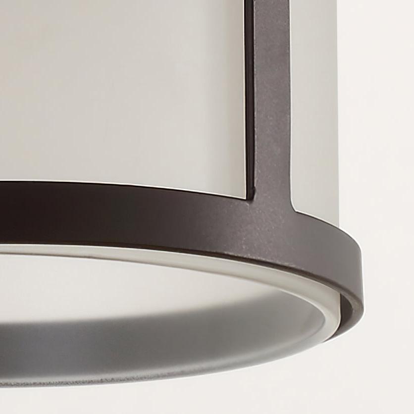 Aplique de pared exterior Jucela – detalle del cristal blanco mate