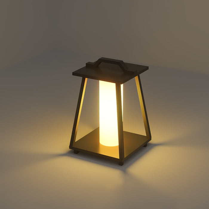 Farol de suelo de exterior Juvila en una terraza – imagen 6