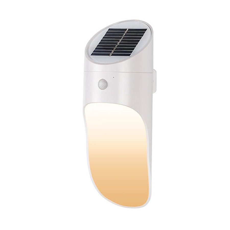 Aplique solar de pared exterior Kilama – blanco luz cálida