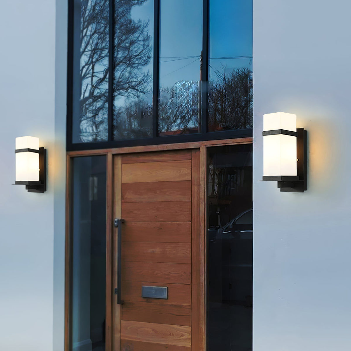 Aplique de pared exterior Lacira en una fachada – imagen 7