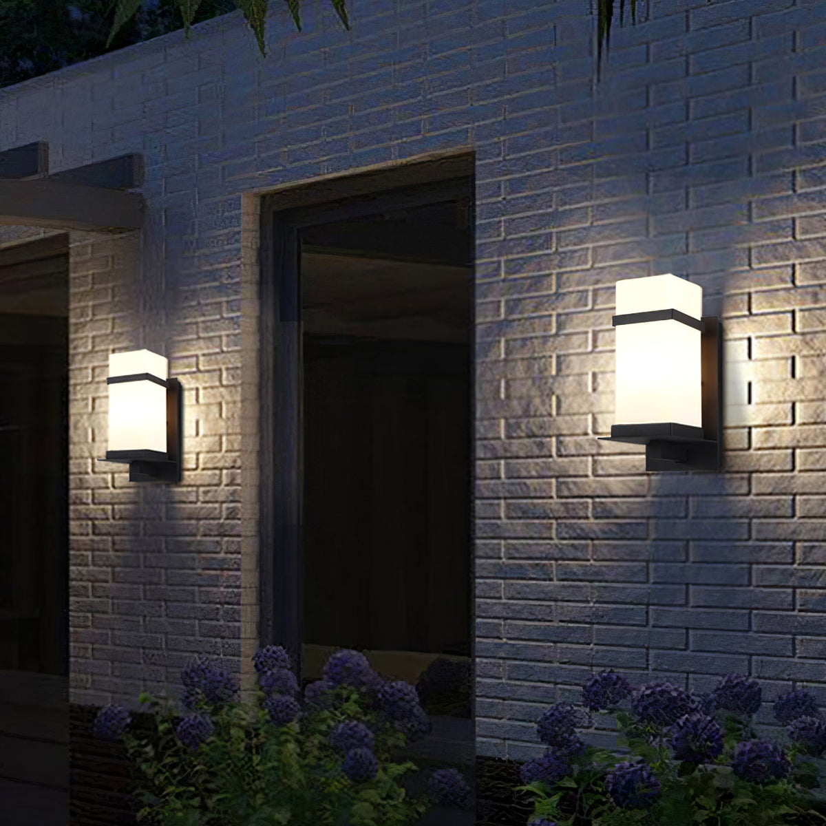 Aplique de pared exterior Lacira en una fachada – imagen 8