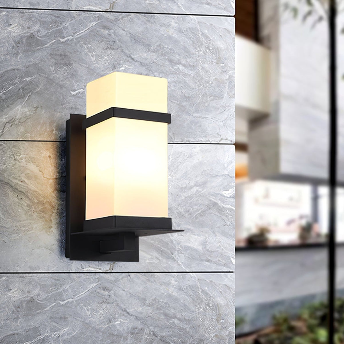Aplique de pared exterior Lacira en una fachada – imagen 11