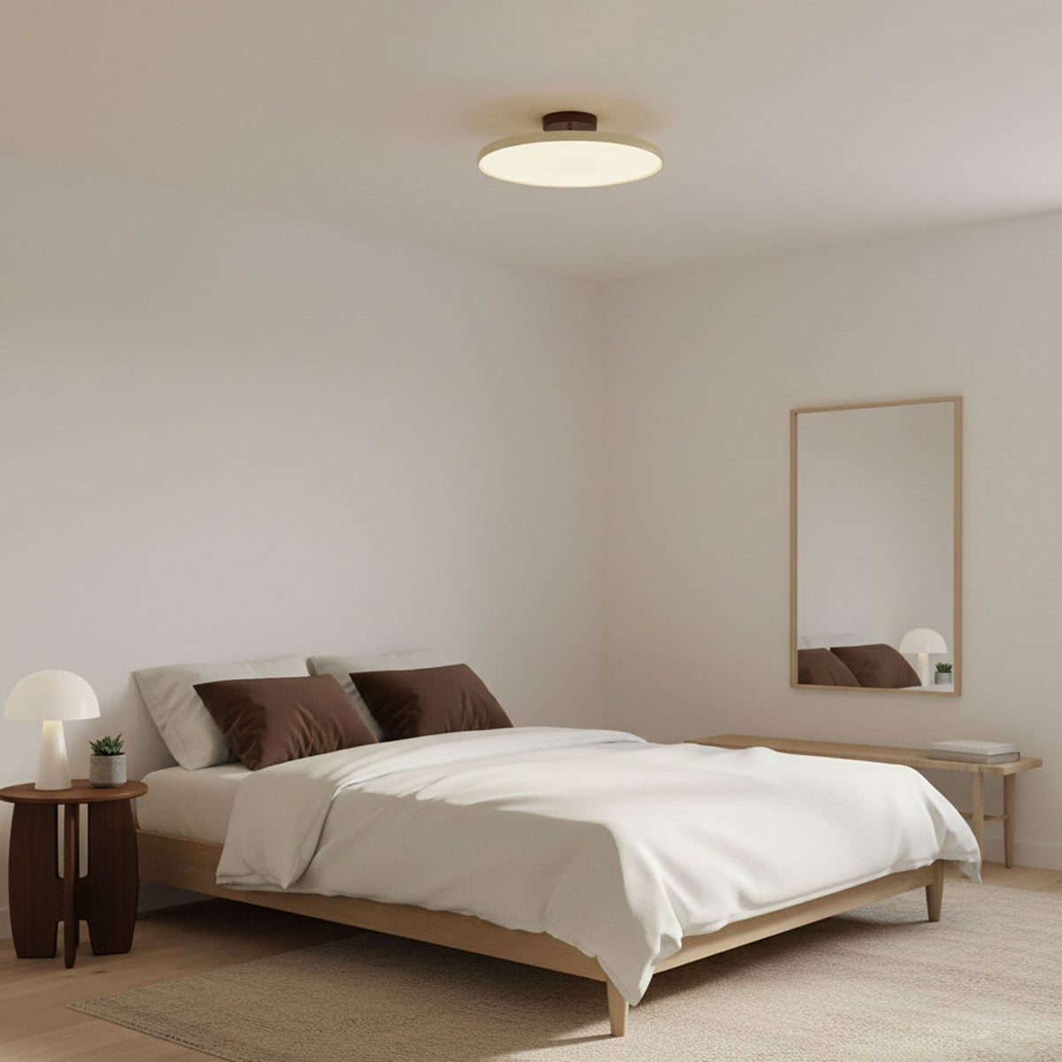 Lámpara de techo orientable Vaivén en un salón de estilo cálido – imagen 14