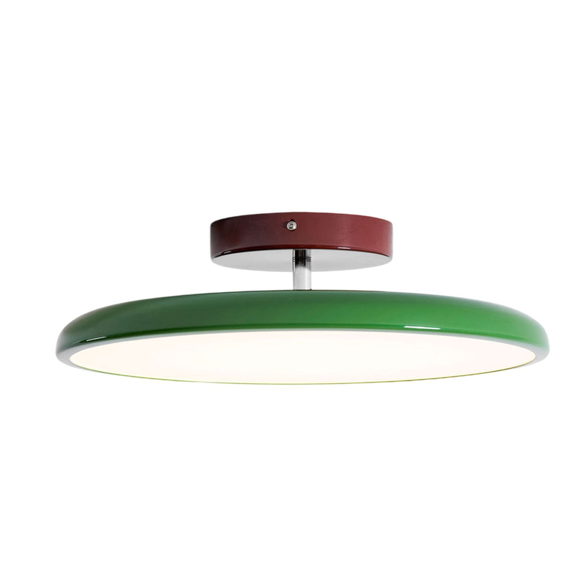 Lámpara de techo orientable Vaivén – verde, Ø 50 cm