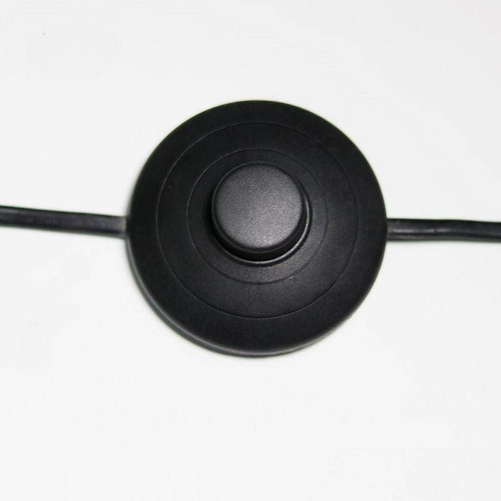 Lámpara de pie columna de papel de arroz Suavela – detalle del interruptor de pie
