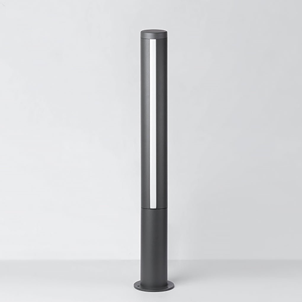 Baliza de jardín LED Juncela – columna con franja de luz vista frontal