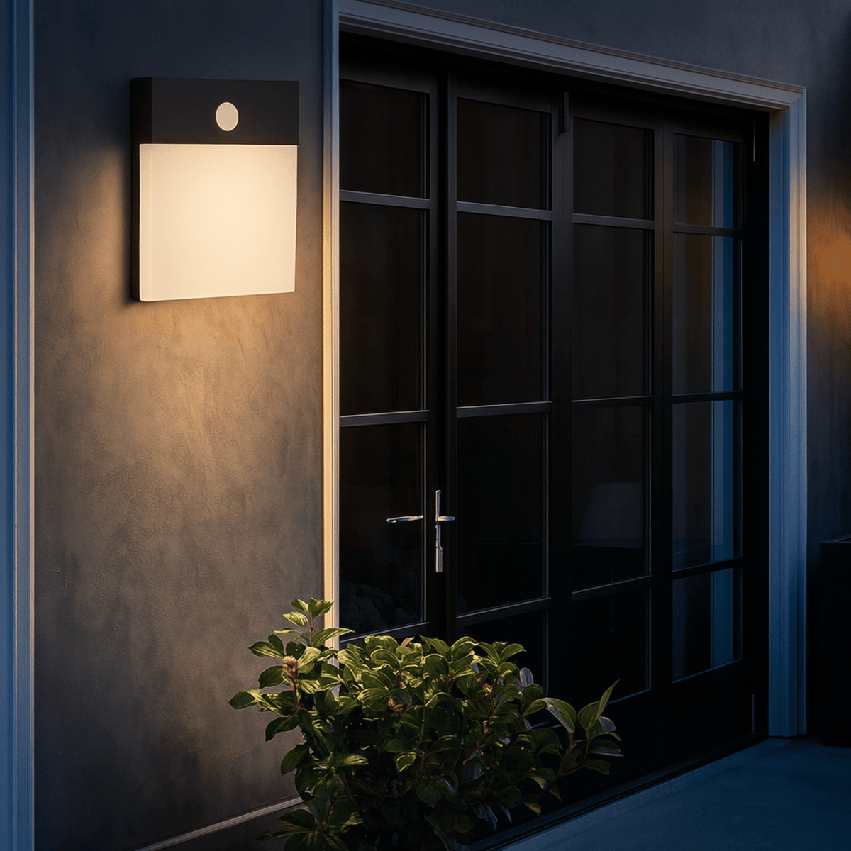 Aplique de pared exterior Nubera en una pared exterior – imagen 5