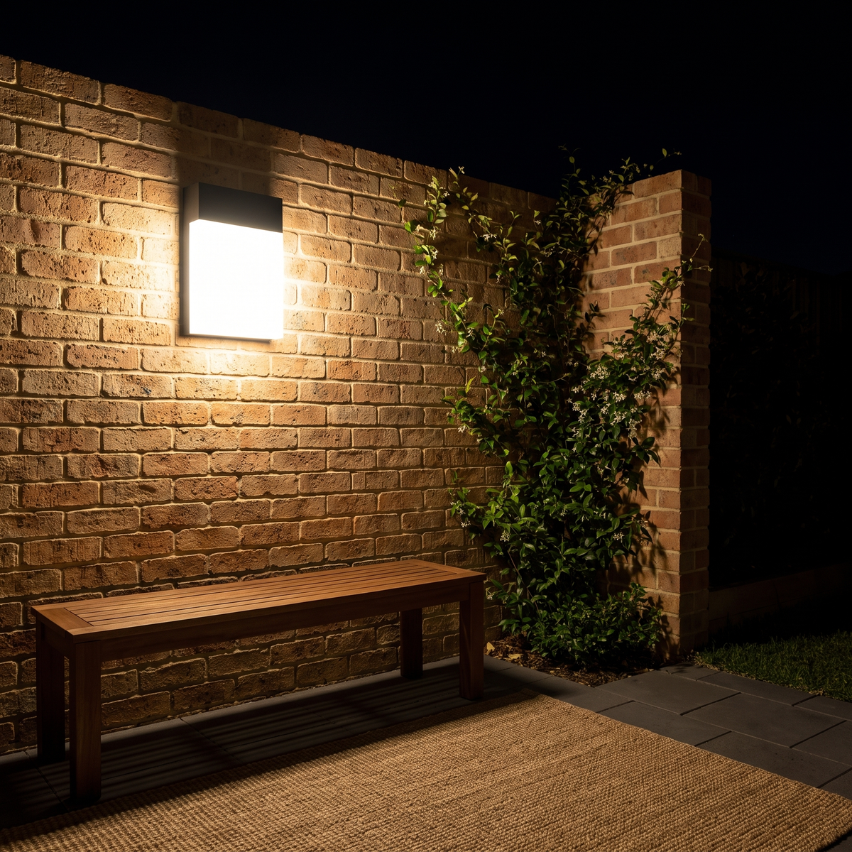 Aplique de pared exterior Nubera en una pared exterior – imagen 6