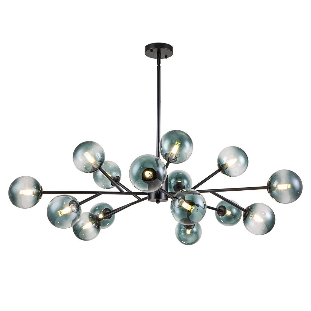 Lámpara de araña sputnik Marela en un comedor de estilo mid-century – imagen 6