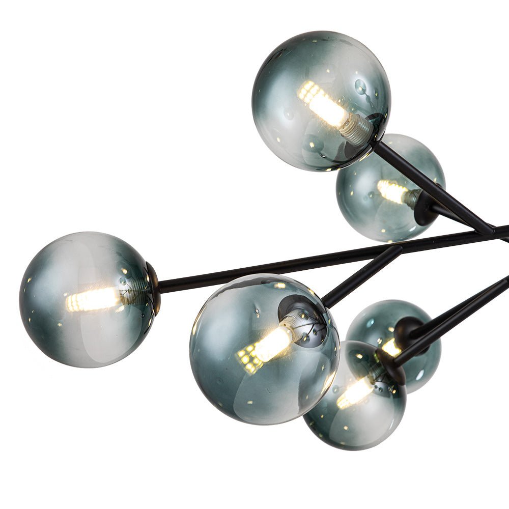 Lámpara de araña sputnik Marela en un comedor de estilo mid-century – imagen 11