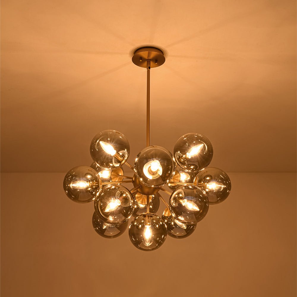 Lámpara de araña sputnik Humela en un comedor elegante – imagen 25