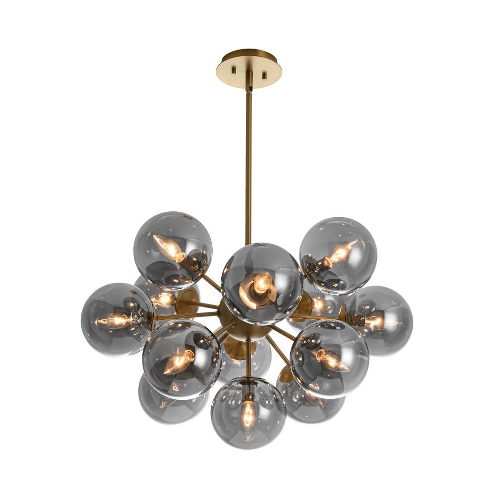 Lámpara de araña sputnik Humela en un comedor elegante – imagen 15