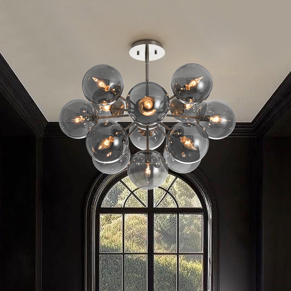 Lámpara de araña sputnik Humela en un comedor elegante – imagen 3